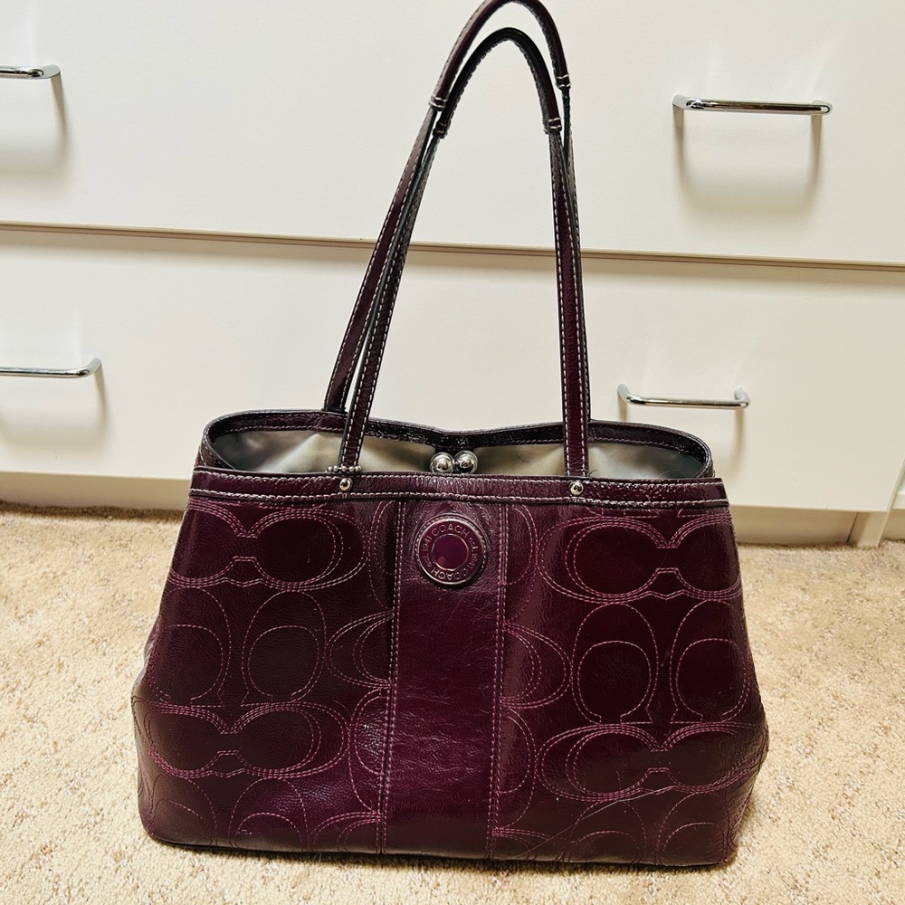 Coach Plum Women's Tote Bag